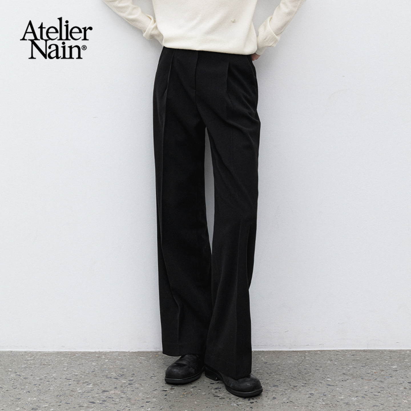 Atelier Nain2025年秋冬新款直筒裤韩版通勤西装裤女休闲百搭长裤