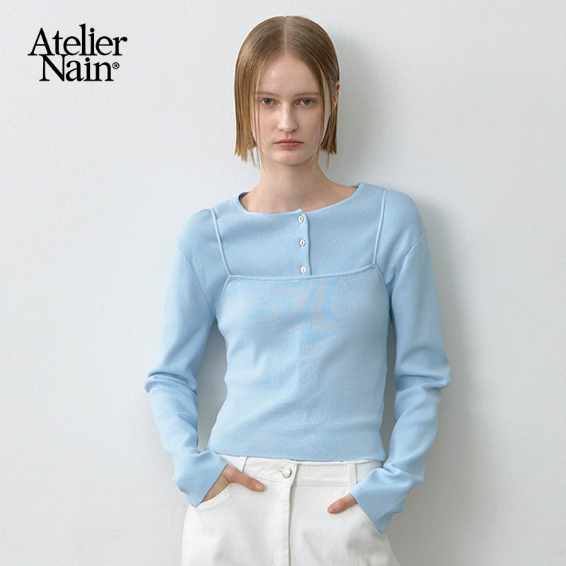 Atelier Nain2025年秋季新款外穿吊带背心可叠穿显瘦百搭上衣女