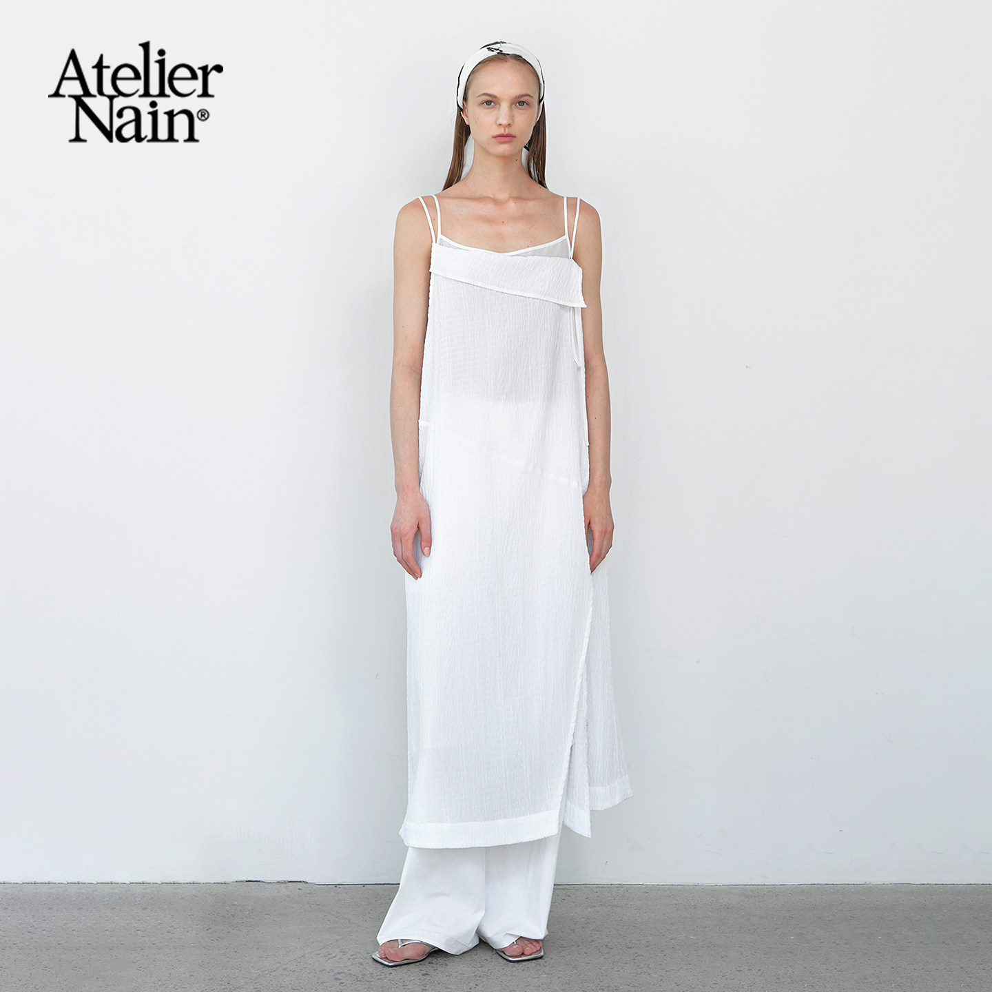 Atelier Nain2025年夏季新款吊带连衣裙韩版设计师仙女裙显瘦长裙