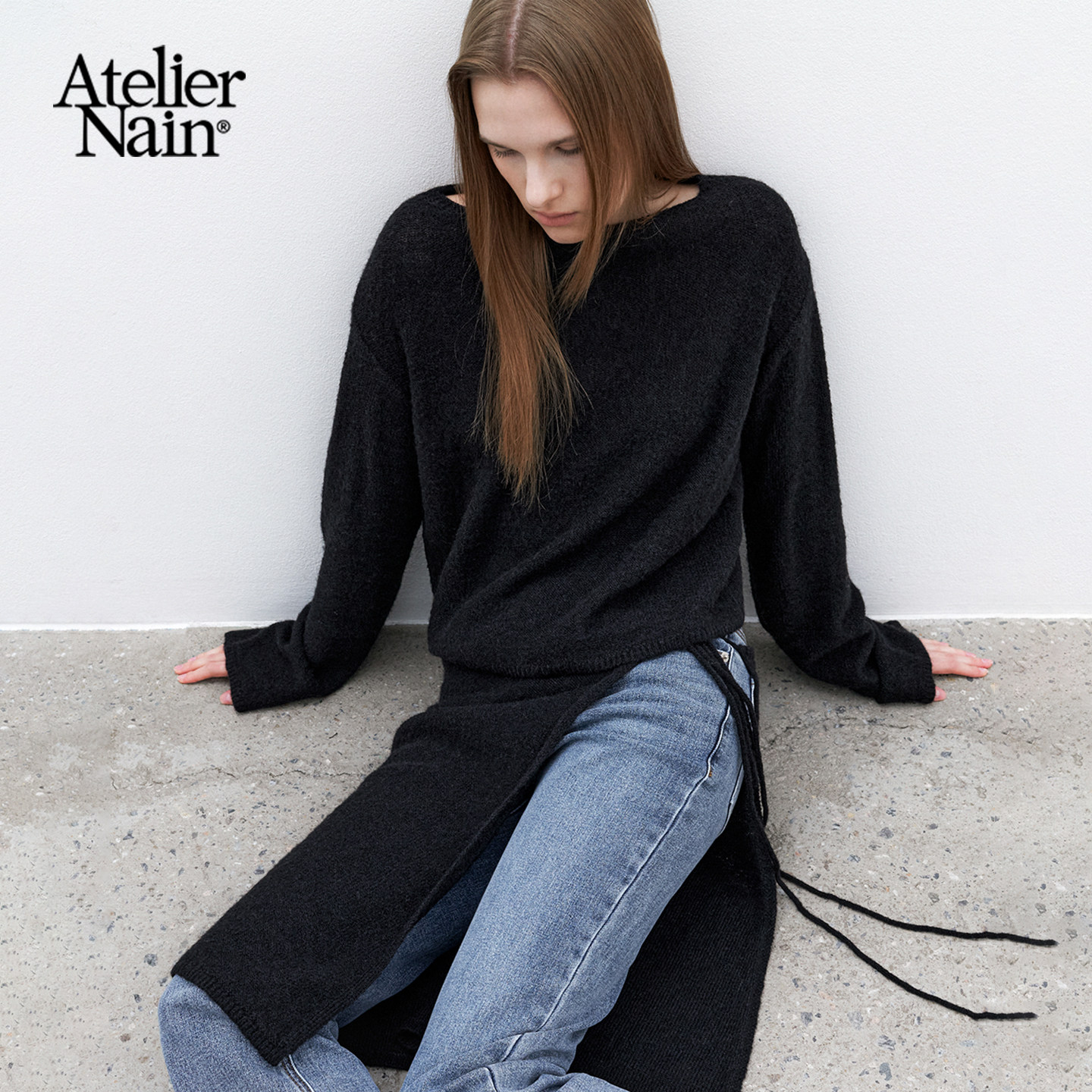 Atelier Nain2026年春季新款针织衫半身裙套装韩版极简风时尚裙子