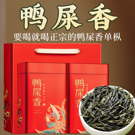 鸭屎香凤凰单枞茶叶礼盒装浓香型正宗潮州乌岽单丛茶乌龙茶散罐装