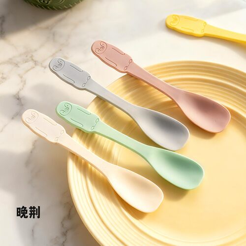onlycook硅胶甜品勺家用食品级儿童雪糕刮勺酸奶勺子长柄吃饭调羹