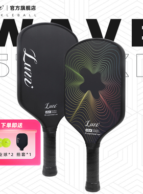 Luzz路兹匹克球板拍碳纤维磨砂热压专业比赛pickleball球拍全套