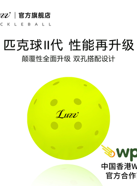 Luzz路兹匹克球洞洞球泡菜球滚塑室内外训练比赛专用球40孔皮克球