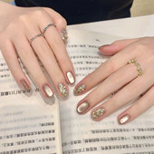 气质日常穿戴甲片可拆卸 推荐 纯手工春夏猫眼短款 穿戴甲2026爆款