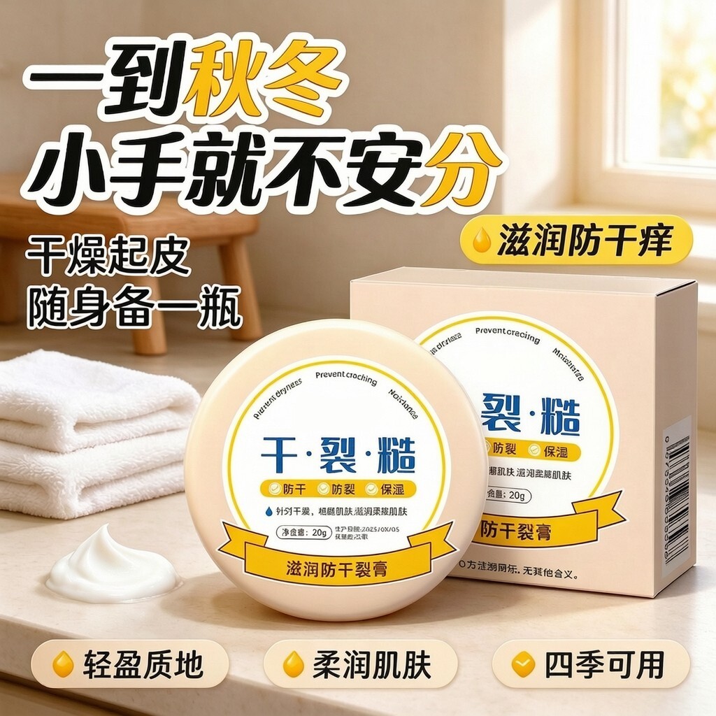 皮裂膏干裂糙护手霜滋润脚裂脚后跟防裂防干修护手霜手足保湿滋润