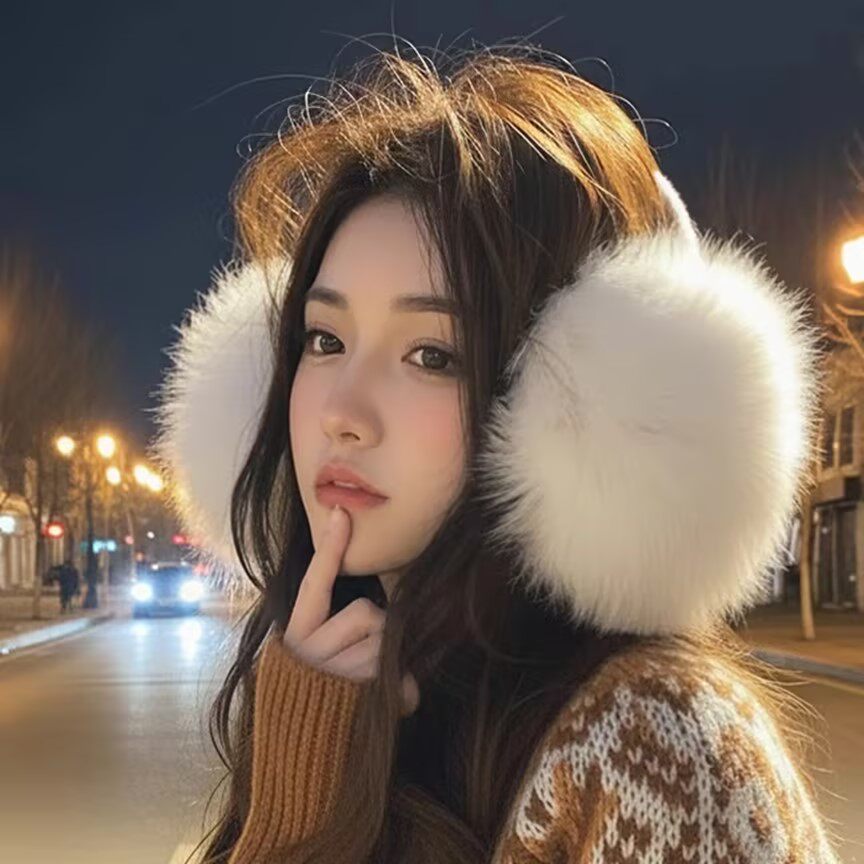 冬季毛绒可折叠防冻耳罩