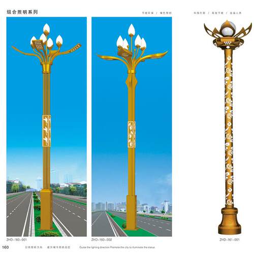 厂ggd家现货路广高杆灯照园林太阳能灯LED户外组场合灯明玉兰灯供