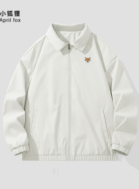 英国小狐狸行政夹克男女高级感工装翻领外套秋季新款宽松休闲潮牌