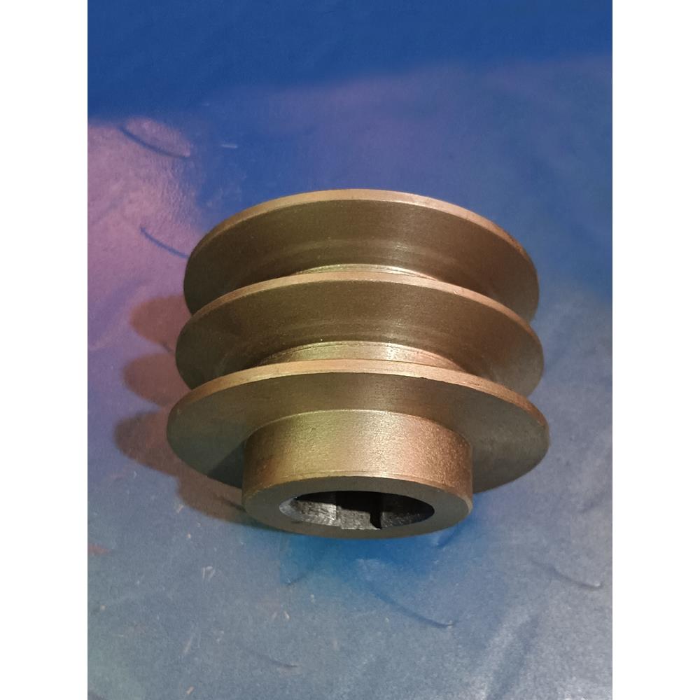 B2型皮带轮双2槽B型带法兰凸台有头减速机电机飞轮规格齐全皮带盘