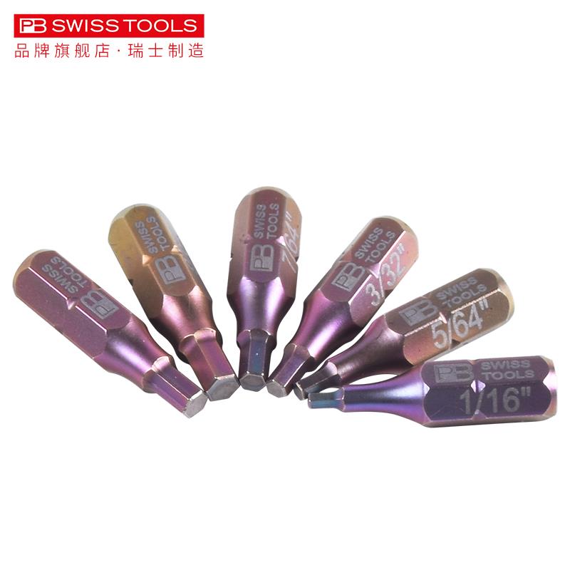PB英制内六角批头进口1/4 1/8 1/16 3/32 5/32 5/64 7/64 9/64