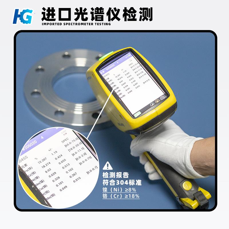 304不锈钢法兰片PN10 平焊凸缘国标焊接非标定制dn25 50 80 100