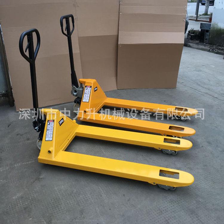2吨吨5吨10吨手动叉车搬运车手推油压叉车手拉托盘车地牛铲车