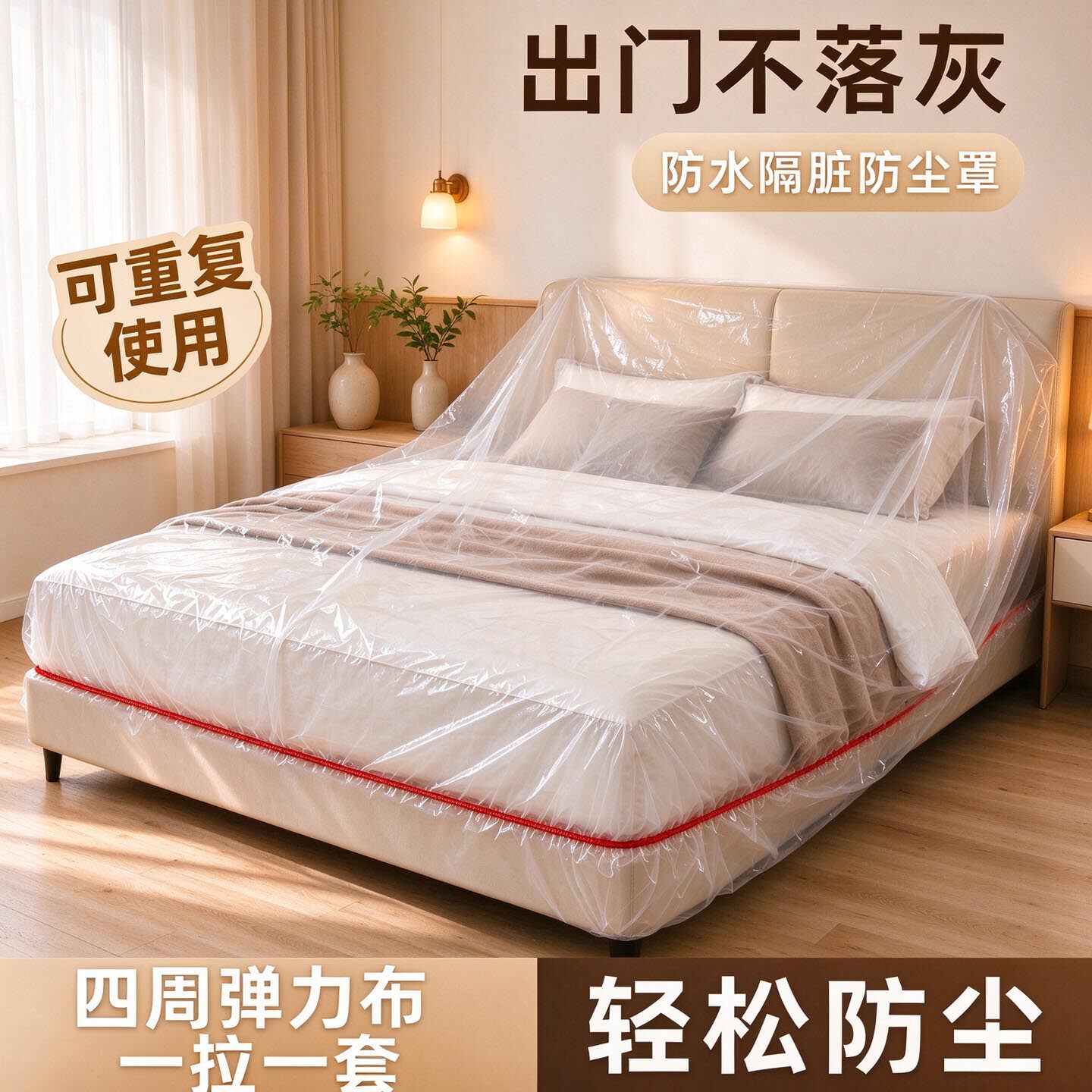 一次性全盖全包防尘束口床罩