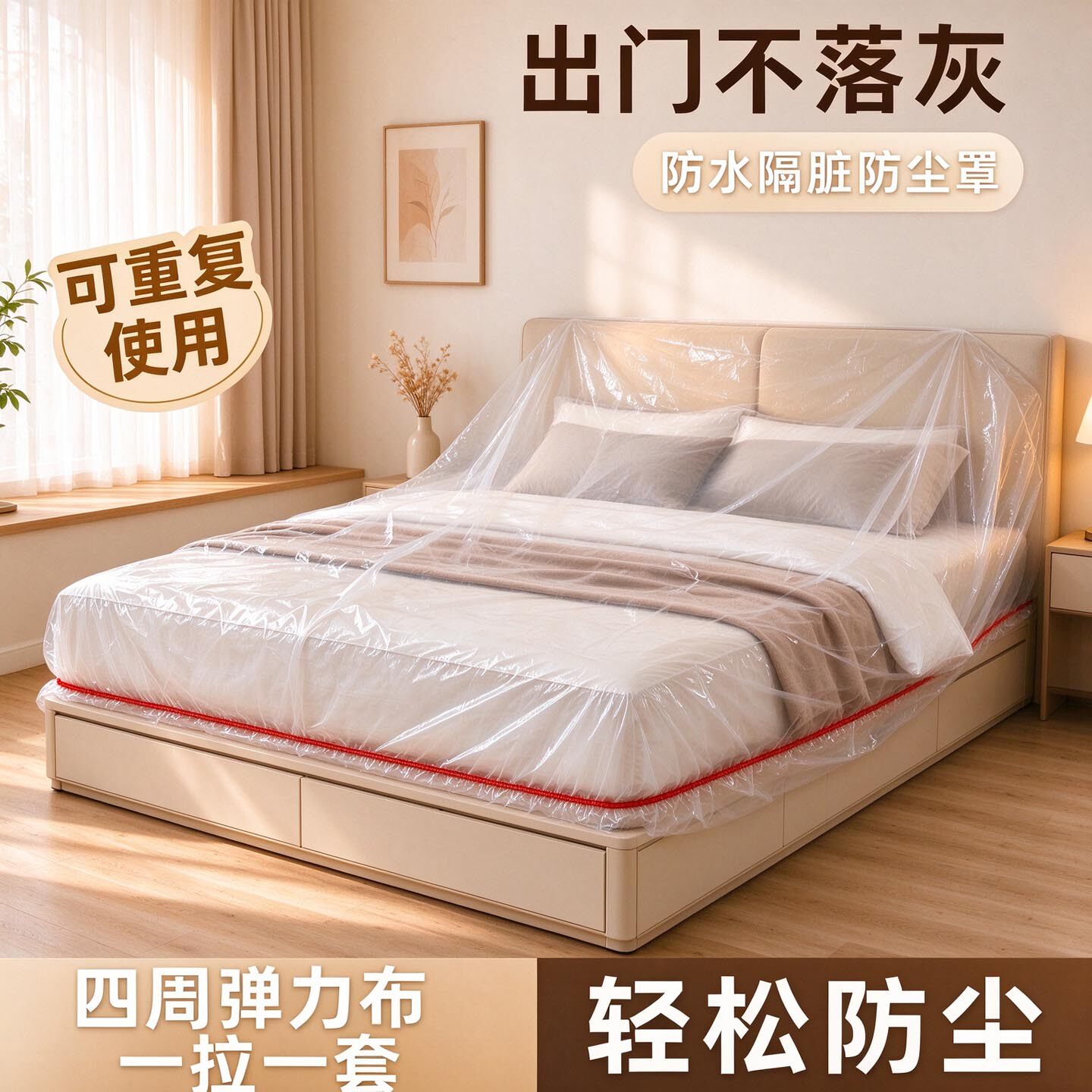 一次性全包防尘防水可复用床罩
