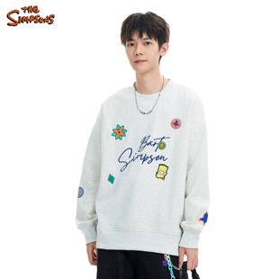 THE SIMPSONS辛普森一家2025秋冬新款男休闲卫衣时尚百搭潮流圆领