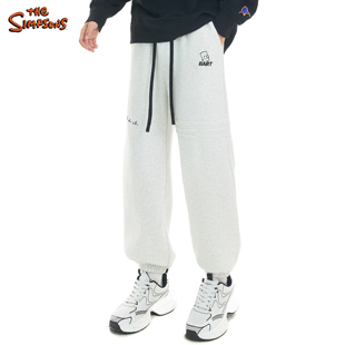 THE SIMPSONS辛普森一家春季新款长裤男束脚百搭休闲裤抽绳运动裤