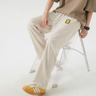 辛普森一家灯芯绒休闲裤2025新款复古风基础款纯色运动休闲裤男