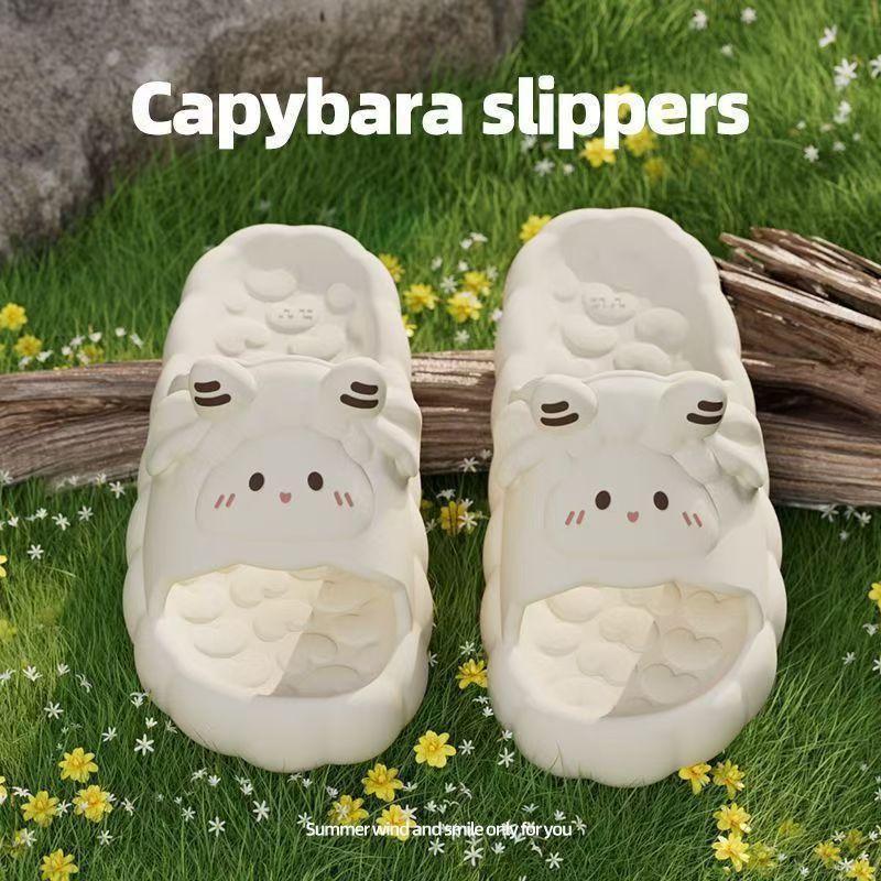 TizzGiri踩屎感拖鞋女士夏季2025可爱小羊防滑清凉凉拖鞋女款外穿