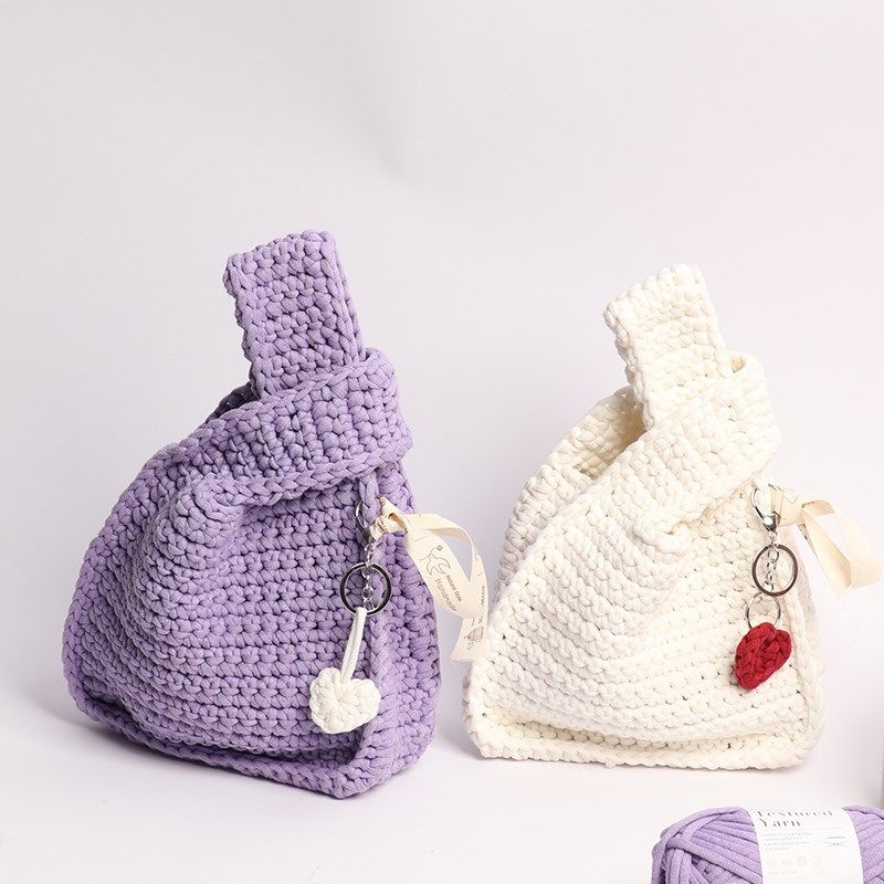 日式手挽包灌芯棉编织材料 钩针编织毛线 新手材料包 送工具,服饰配件/皮带/帽子/围巾,DIY编织材料包,淘宝优惠券,粉丝福利购,淘宝优惠卷