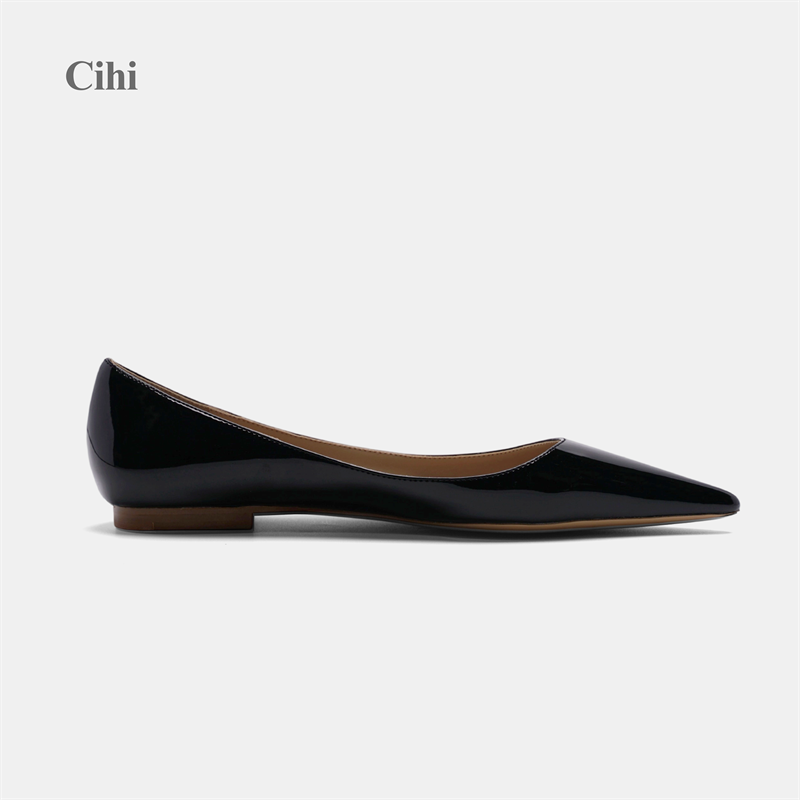 Cihi全包尖头浅口高跟鞋