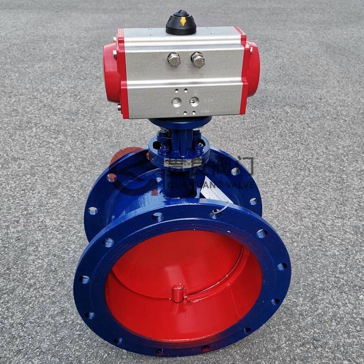 D641W-1C/2.5C气动通风蝶阀气动烟气排烟高温蝶阀DN200250300