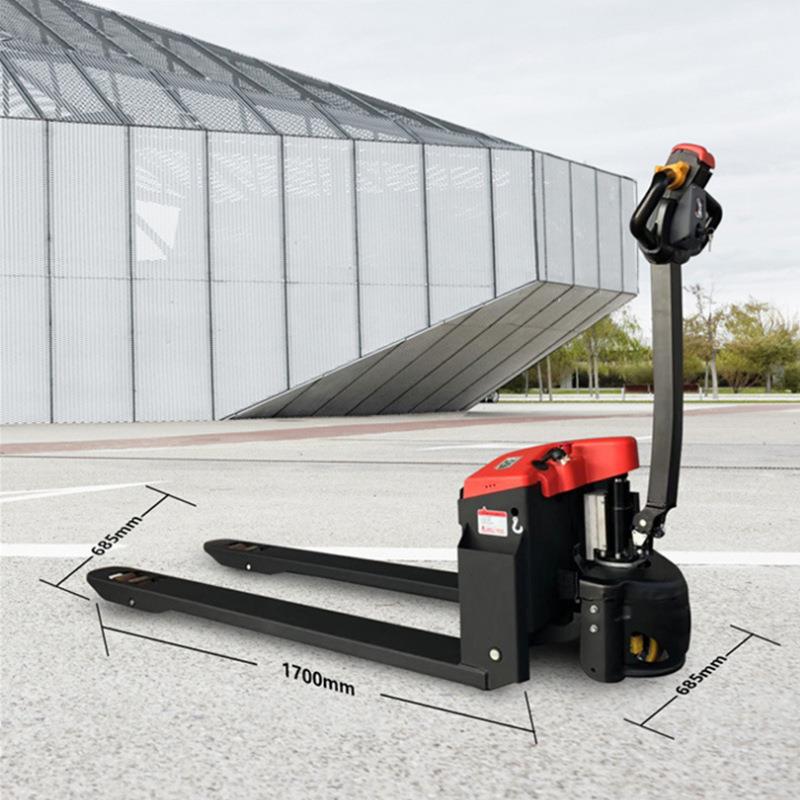 hoular莱力全电动搬运车加长货叉地牛拖车加长臂手拉车电动小叉车