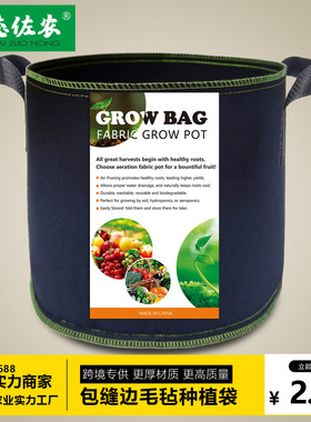 跨境货源growbags加厚毛毡种植袋