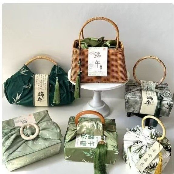 端午节限定风吕敷伴手礼喜糖盒样品包 成品发货  6款包邮