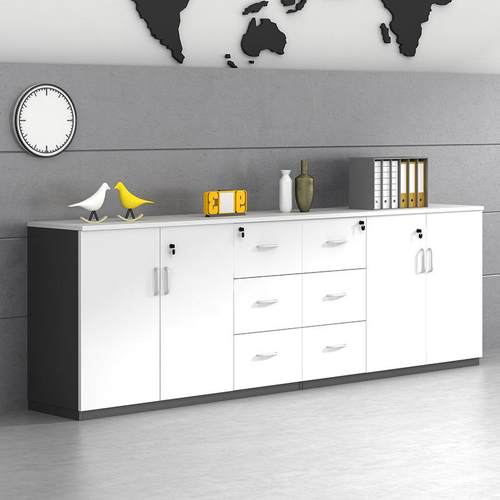 办公矮柜文件柜带锁木质储物柜办公室柜子资料柜收纳柜茶水柜