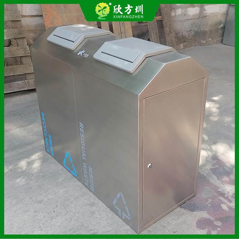 室内商场小区不锈钢方形直投口果皮箱环卫垃圾桶商用金属垃圾箱,基础建材,不锈钢垃圾桶,淘宝优惠券,粉丝福利购,淘宝优惠卷