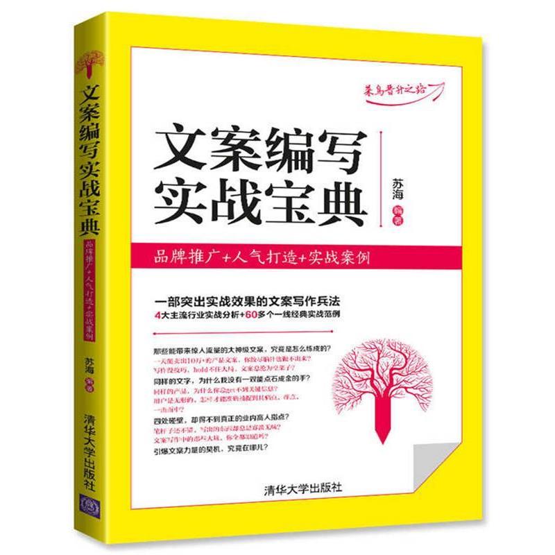 【正版书】 文案编写实战宝典:品牌推广+人气打造+实战案例 苏海 清华大学出版社