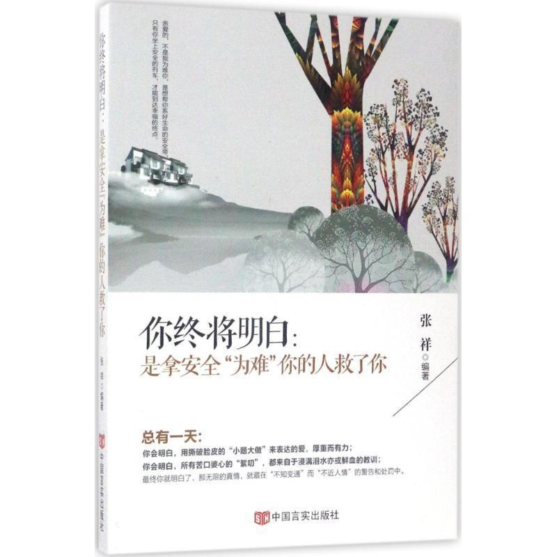 【正版书】 你终将明白:是拿安全“为难”你的人救了你 张祥 中国言实出版社