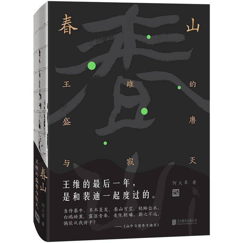 【正版书】 春山：王维的盛唐与寂灭 何大草 著 北京联合出版公司
