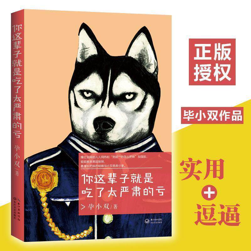 【正版书】 你这辈子就是吃了太严肃的亏 毕小双 长江文艺出版社