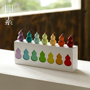 即素高颜值葫芦茶杯挂件小清新百搭提溜装饰摆件精致茶道配件文玩