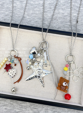 极繁风金属流苏多元素项链