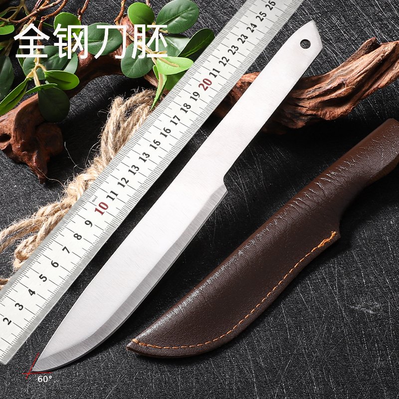 大马士革纹刀胚水果刀原钢胚开刃