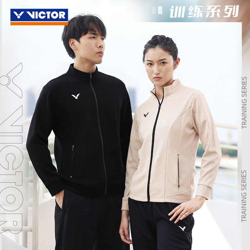 VICTOR/威克多羽毛球服 训练系列中性款针织运动外套 J-50604