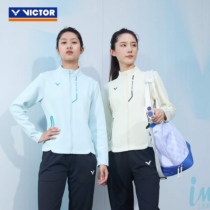 威克多victor胜利羽毛球服运动外套速干透气比赛训练服女款J56601