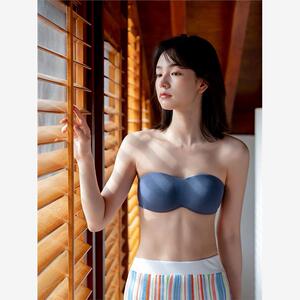 靴下物无肩带内衣女抹胸