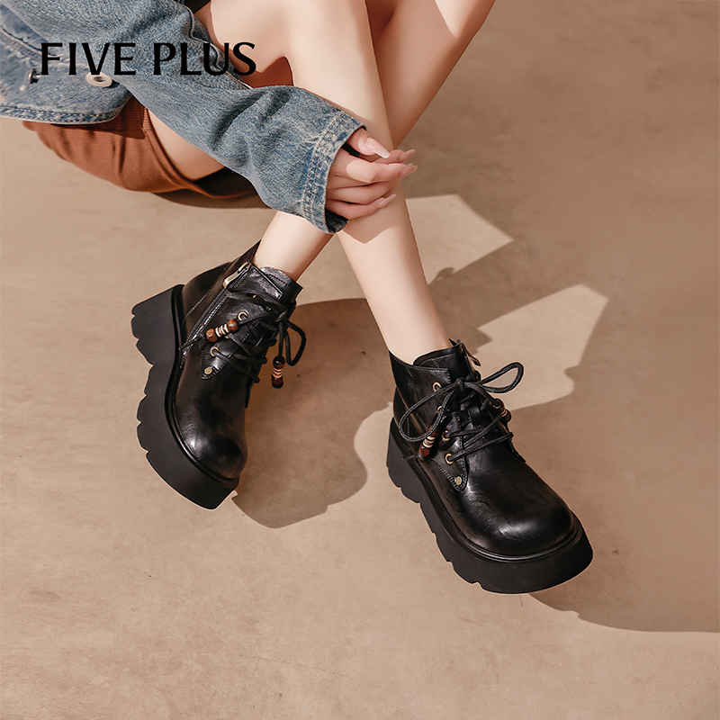 FIVEPLUS英伦风马丁靴女
