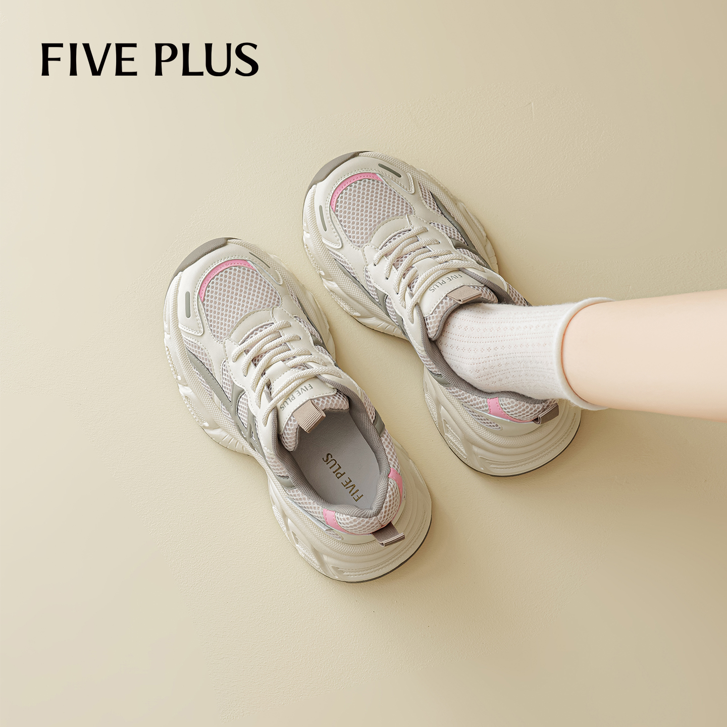 FIVEPLUS厚底老爹鞋运动休闲鞋