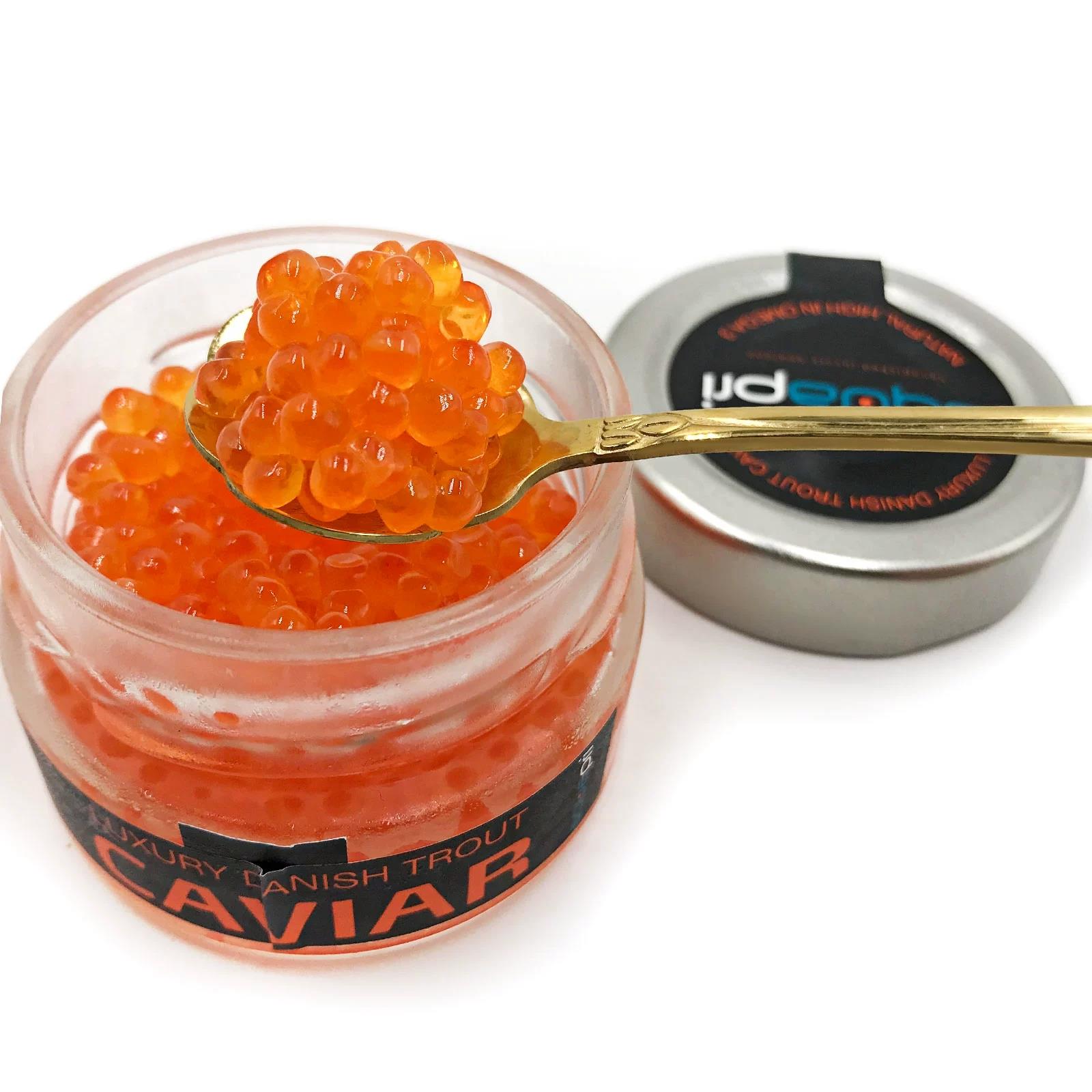 丹麦进口 日料寿司丹麦鱼子酱 50g虹鳟鱼卵 三文鱼籽鲑鱼籽 即食