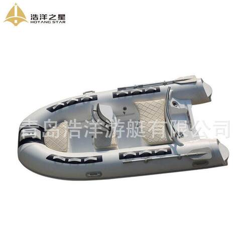 3.3米4玻钢底RIB330C海速艇人救璃援钓船