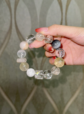 天然水晶招财转运小众手串礼物
