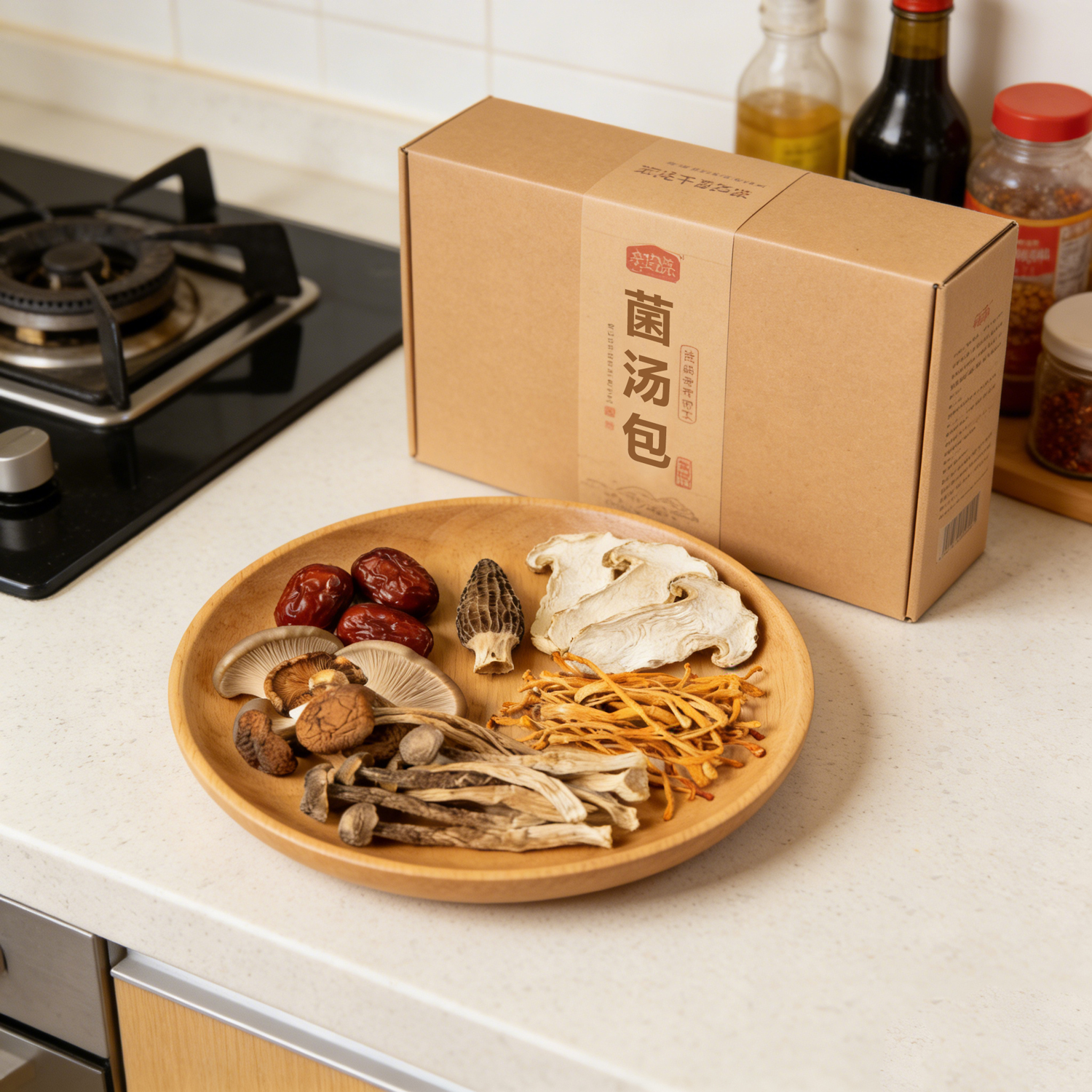 古田菌汤包七彩菌菇汤料包干货