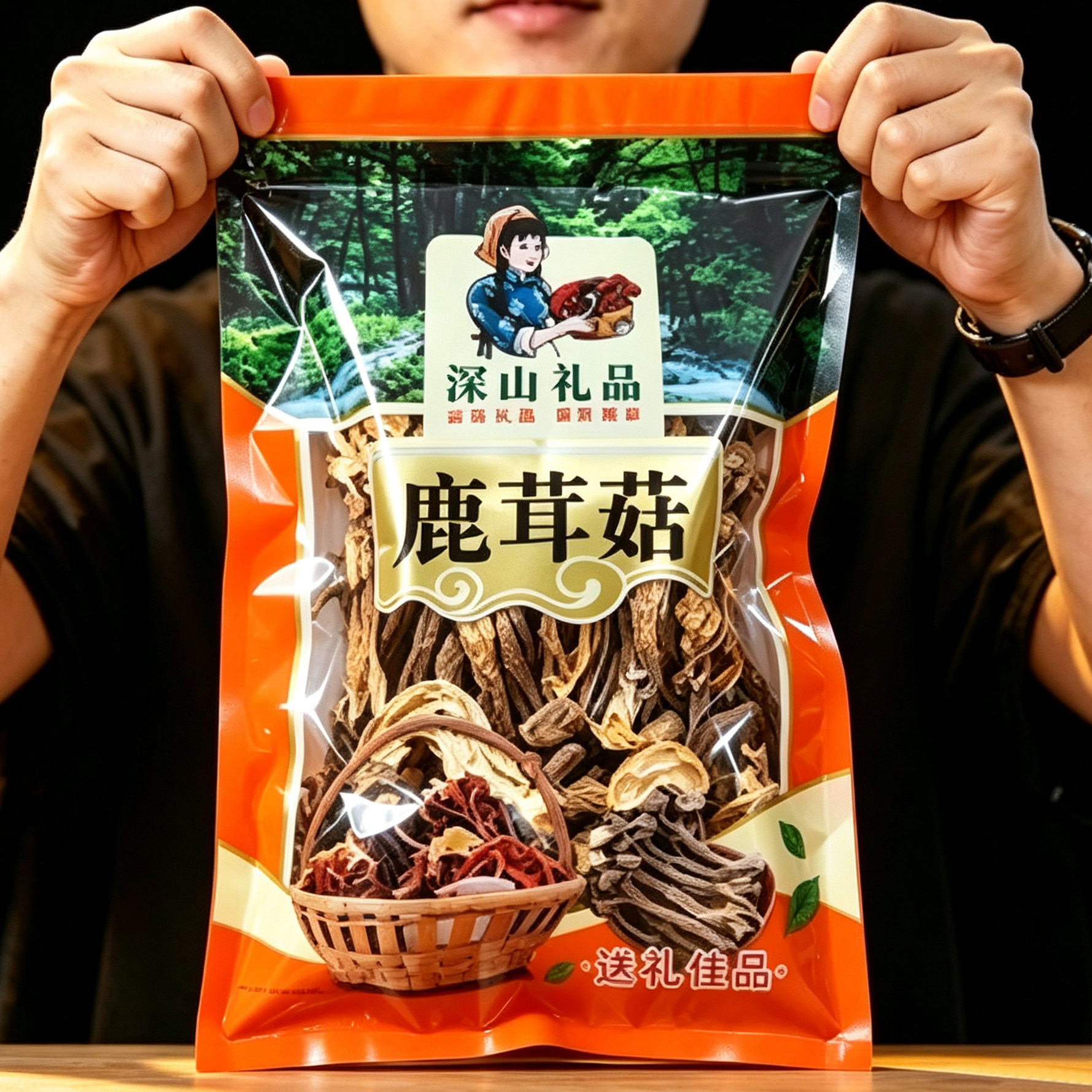 古田鹿茸菇干货无干燥剂新鲜晾晒