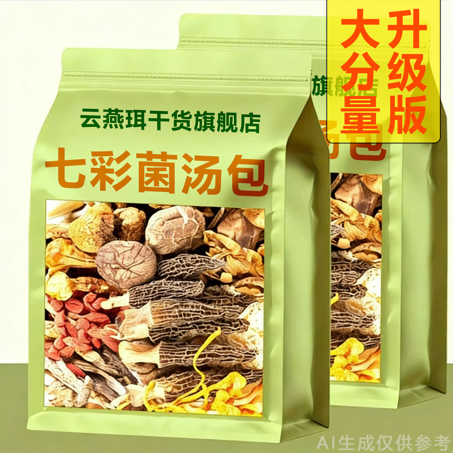 羊肚菌汤包松茸煲汤鲜美图片
