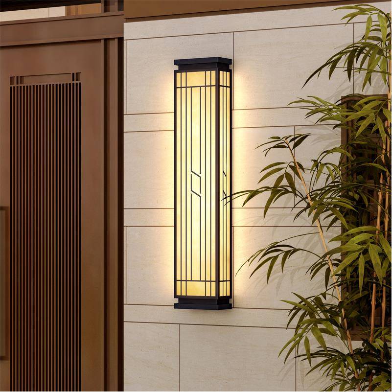 新中式户外壁灯防水别墅酒店大门口两侧外墙壁灯售楼部中式庭院灯